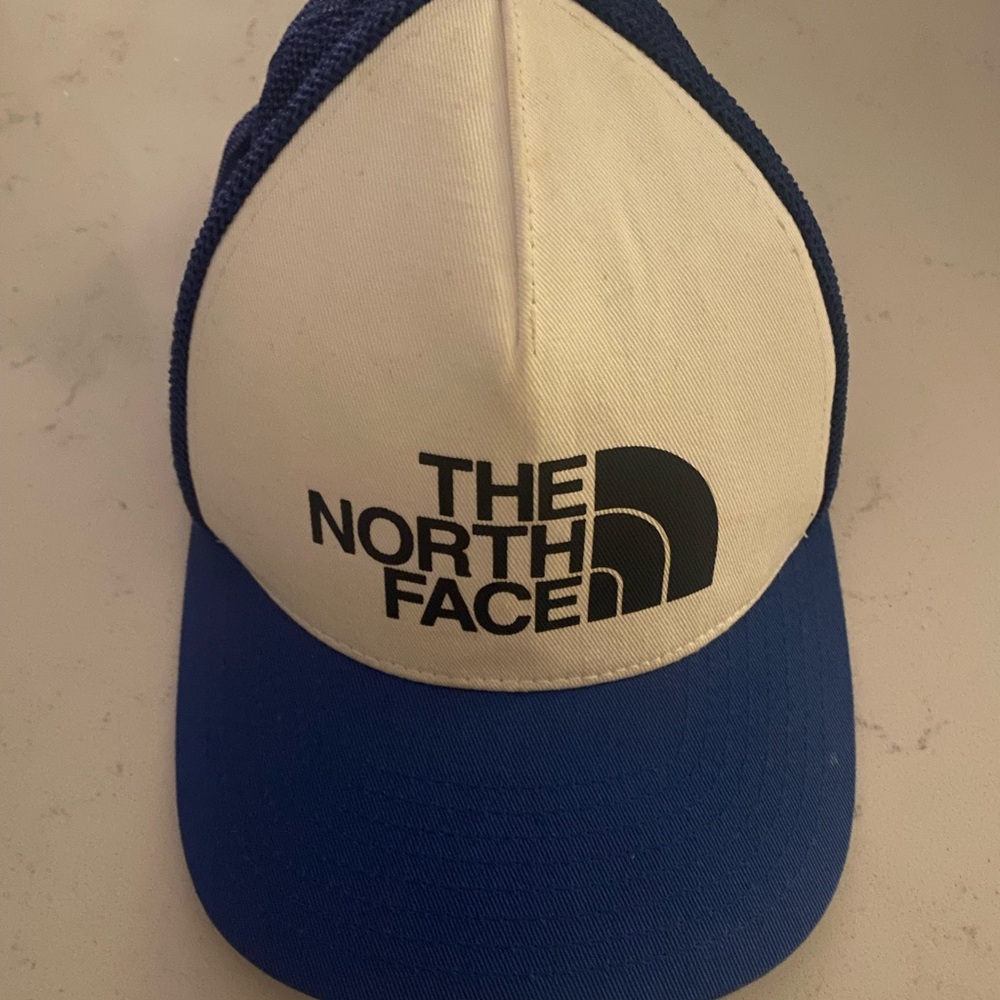 The North Face Blue and Black Flexfit Hat